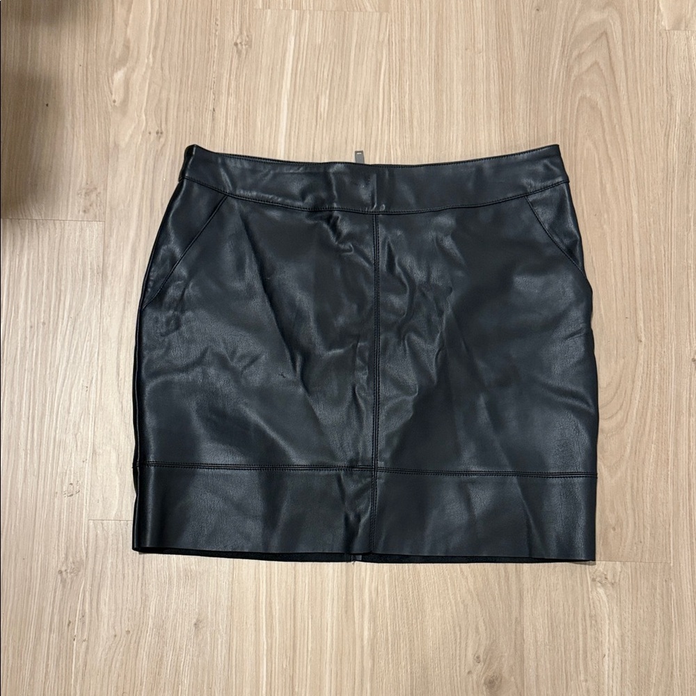 Black Leather Mini Skirt